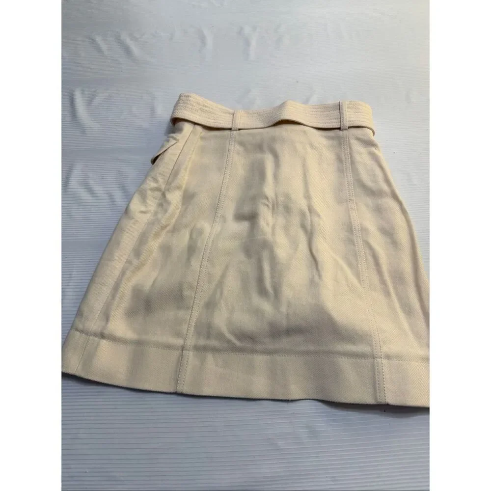 Kate Spade Linen Blend Button Skirt Size 0